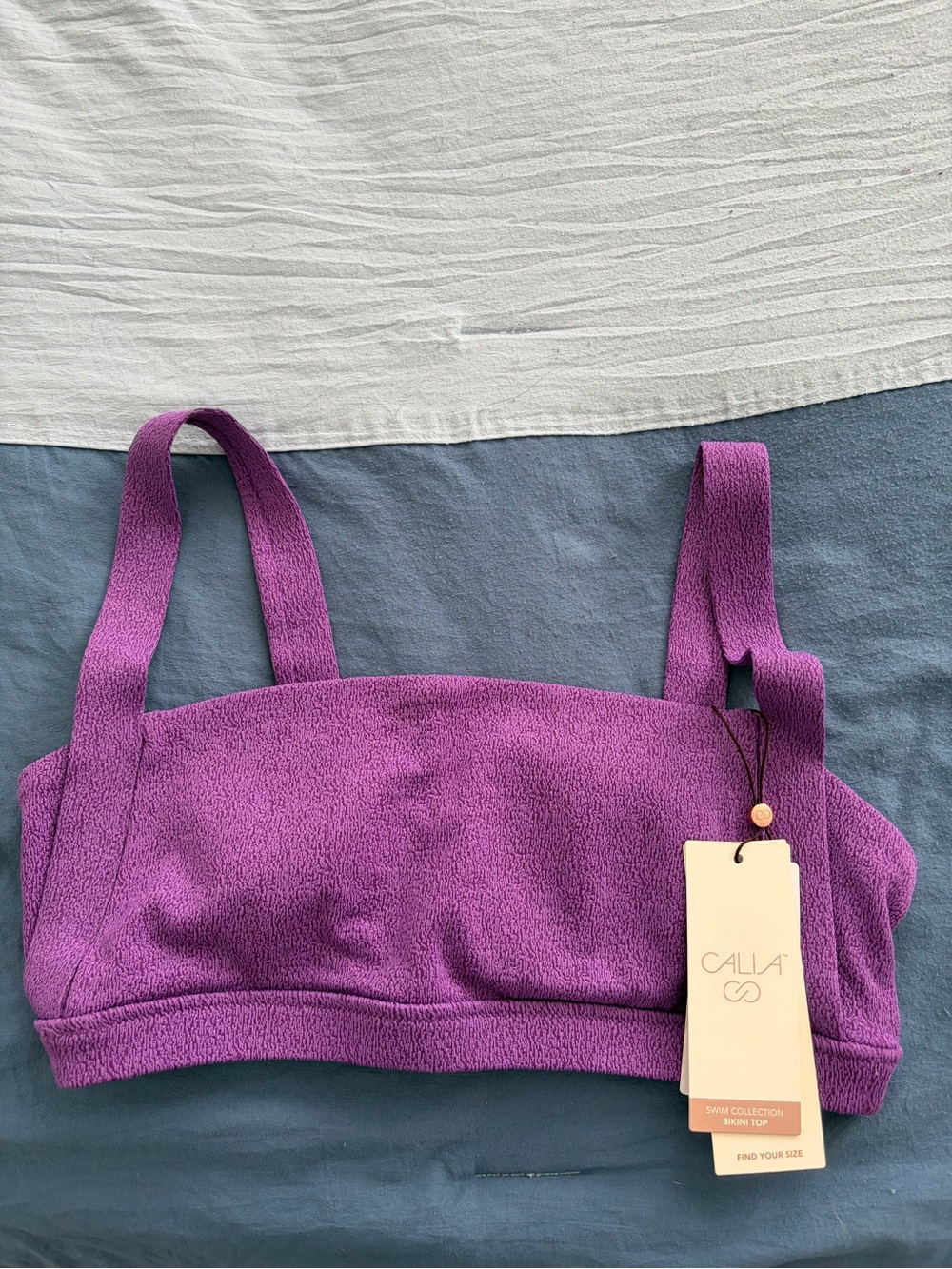 CALIA by Carrie Underwood Purple Bikini Top
